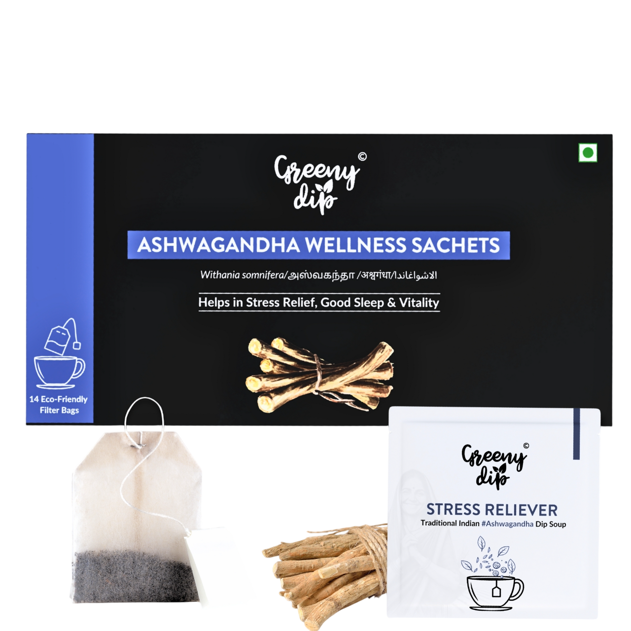 Ashwagandha Wellness Sachets (14-Day Pack)