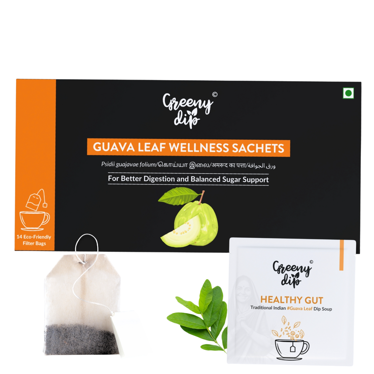 Guava Leaf Wellness Sachets (14-Day Pack)