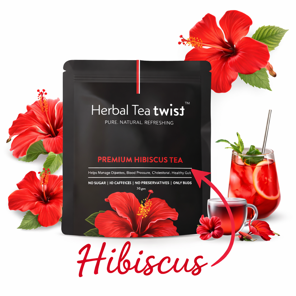Premium Hibiscus Tea (Whole Buds, 60 Servings)
