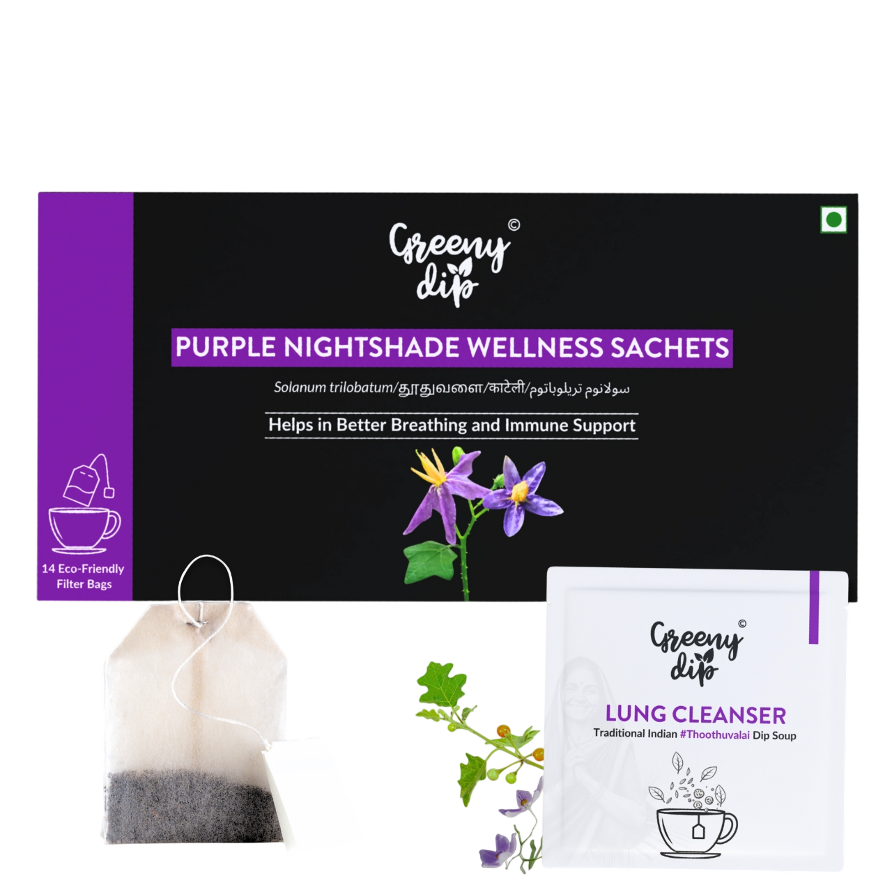 Purple Nightshade Wellness Sachets (14-Day Pack)