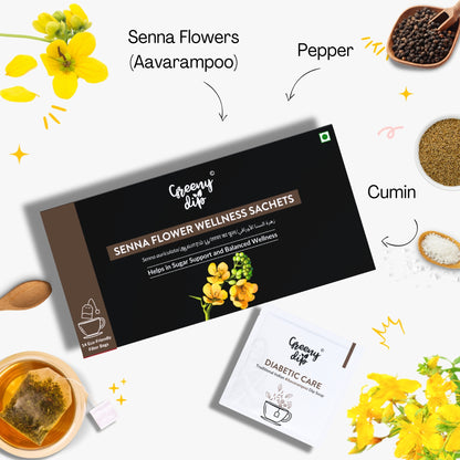 Senna Flower Wellness Sachets (14-Day Pack)