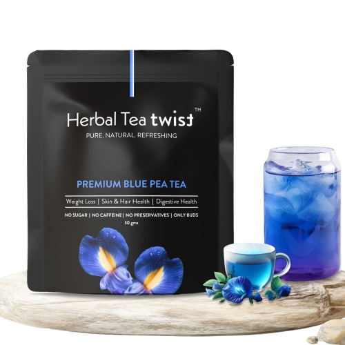 Premium Blue Pea Tea (Whole Buds, 60 Servings)