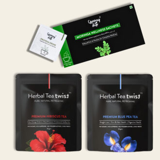 Triple Pack: Moringa Sachets, Hibiscus Tea & Blue Pea Tea