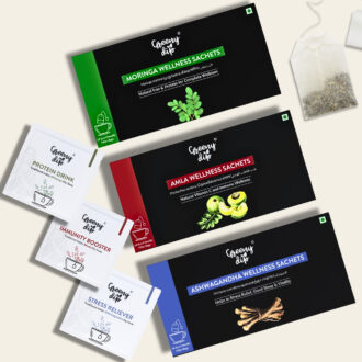 Triple Wellness Sachets (Moringa, Amla & Ashwagandha)