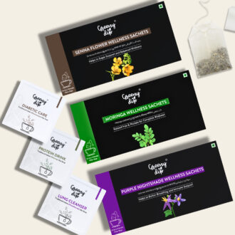 Triple Sachets Senna Flower, Moringa & Purple Nightshade